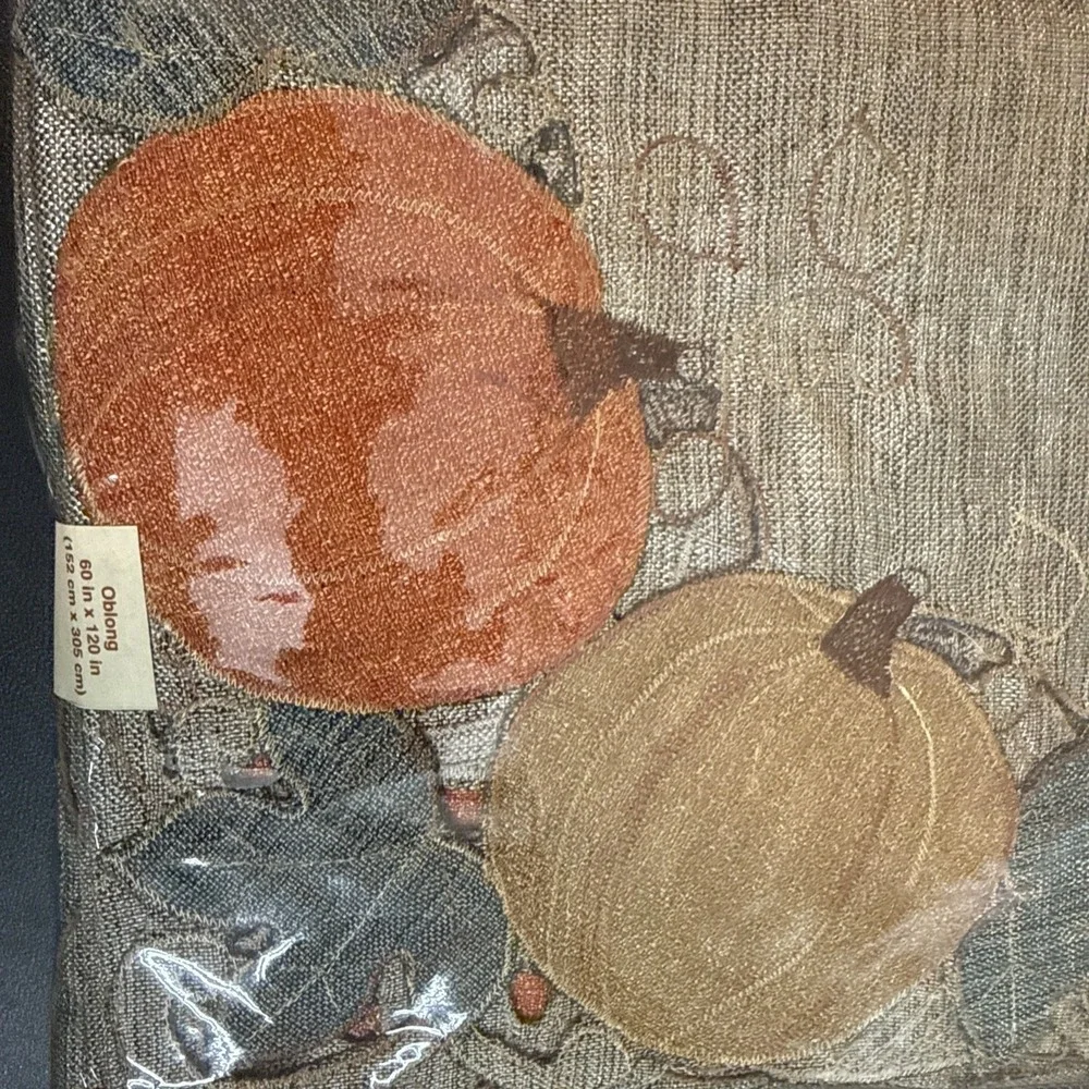 Homeward Fall Harvest Collection Oblong Table Cloth 60inx120in